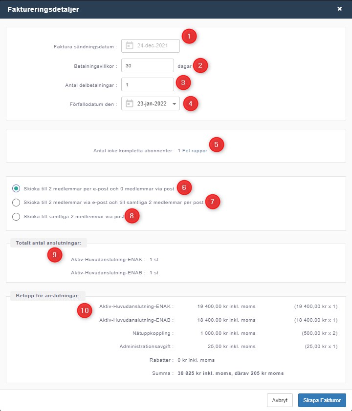 Send Invoices to multiple - one installment