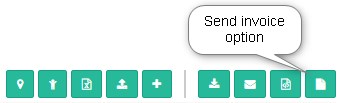 Send invoice button
