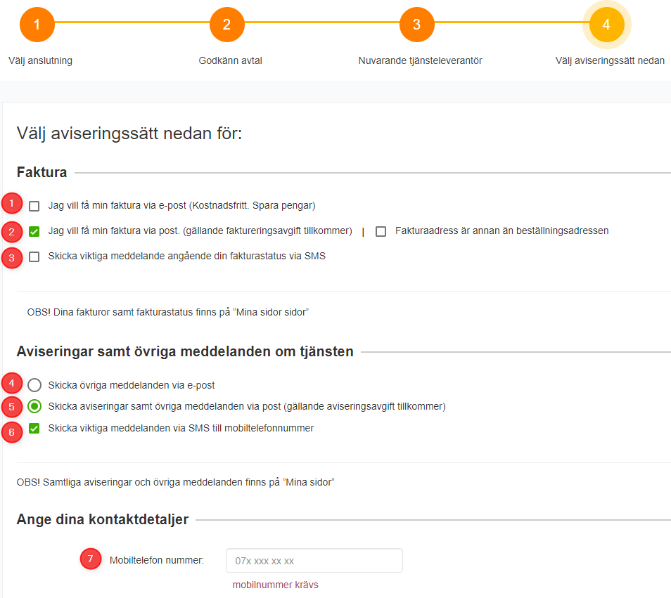 Group contract communication preferences